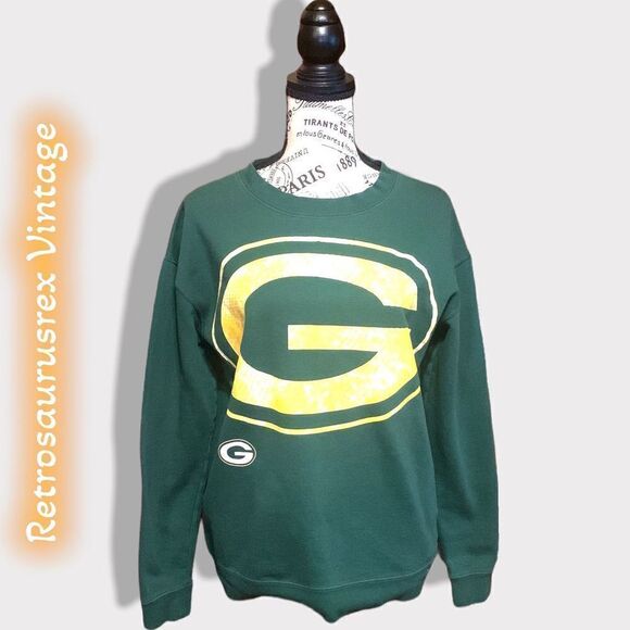 𝅺vintage 1980’s Green Bay Packers Crewneck Sweatshirt, Medium - Picture 2 of 5